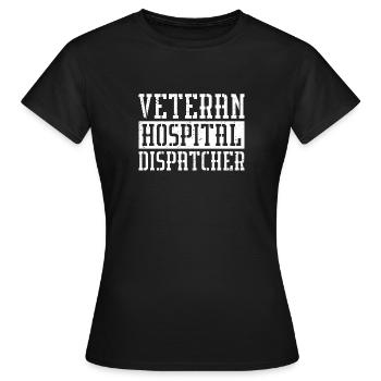 Vétéran du centre de contrôle des appels d’urgence - T-shirt Femme - noir - Devant - AI Model Female 172 dark (172cm)