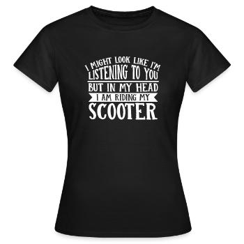Scooter Scooter Scooter Cadeau - T-shirt Femme - noir - Devant - AI Model Female 172 dark (172cm)