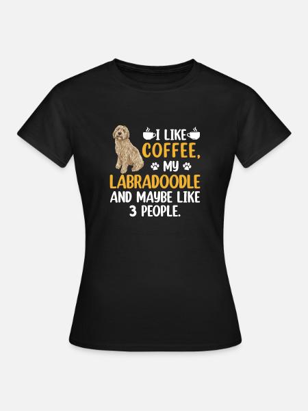 Labradoodle Hund - Frauen T-Shirt - Schwarz