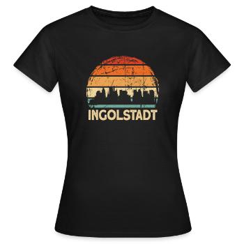 Ingolstadt - Frauen T-Shirt - Schwarz - Vorne - AI Model Female 172 dark (172cm)