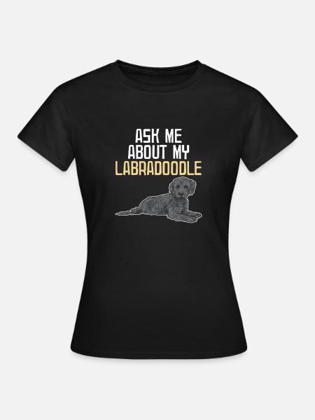 Labradoodle Hund - Frauen T-Shirt - Schwarz