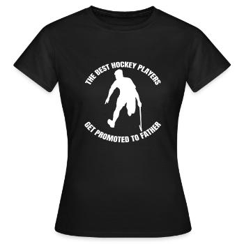 Hockey sur gazon Hockey Floorball Hockey Joueur de hockey - T-shirt Femme - noir - Devant - AI Model Female 172 dark (172cm)