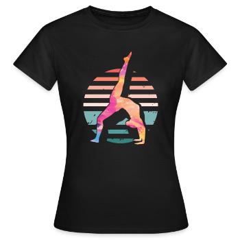 Turnen | Turnerin Gymnastik Turnen Mädchen Frauen - Frauen T-Shirt - Schwarz - Vorne - AI Model Female 172 dark (172cm)
