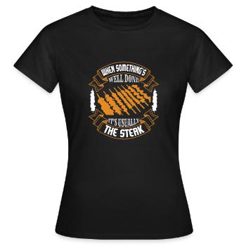 WENN ETWAS GUT GEMACHT IST, IST ES NORMALERWEISE DAS STEAK - Frauen T-Shirt - Schwarz - Vorne - AI Model Female 172 dark (172cm)
