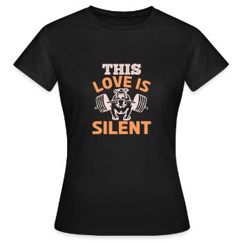 CET AMOUR SI CHIEN SILENCIEUX - T-shirt Femme - noir - Devant - AI Model Female 172 dark (172cm)