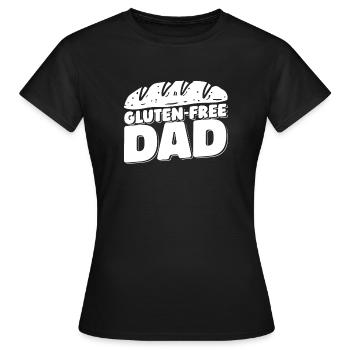 Glutenfrei Papa - Frauen T-Shirt - Schwarz - Vorne - AI Model Female 172 dark (172cm)