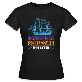 Hohenfelde Schleswig-holstein - T-shirt Femme - noir - Devant - AI Model Female 172 dark (172cm)