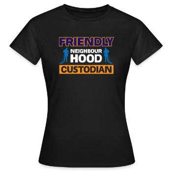 Sympathique gardien de quartier - T-shirt Femme - noir - Devant - AI Model Female 172 dark (172cm)