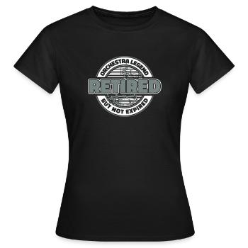 Retired orchestra - Women's T-Shirt - black - Front - AI Model Female 172 dark (172cm)