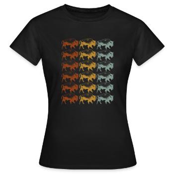 Ne caressez pas les vaches moelleuses - T-shirt Femme - noir - Devant - AI Model Female 172 dark (172cm)