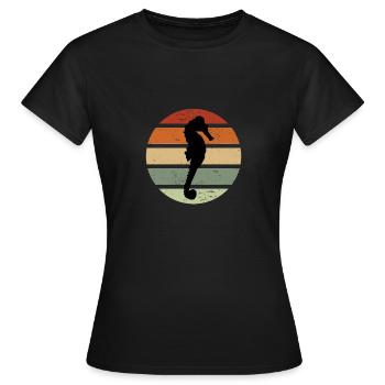 Insigne d’hippocampe Insigne de natation - T-shirt Femme - noir - Devant - AI Model Female 172 dark (172cm)
