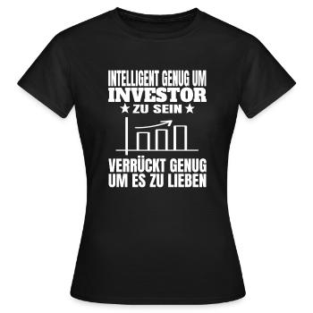 Stock Exchange Stock Market Share Prices Shares Investment - Women's T-Shirt - black - Front - AI Model Female 172 dark (172cm)