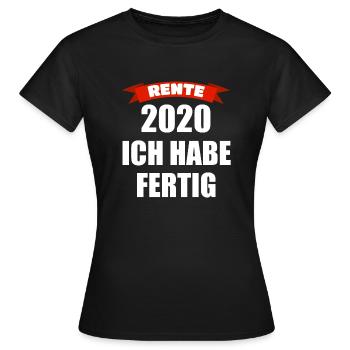 Rentner Rentenbeginn Verabschiedung Arbeitskollege - Frauen T-Shirt - Schwarz - Vorne - AI Model Female 172 dark (172cm)