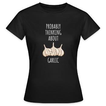 Ail Ail Pain Pain Cadeau alimentaire - T-shirt Femme - noir - Devant - AI Model Female 172 dark (172cm)