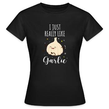 Ail Ail Pain Pain Cadeau alimentaire - T-shirt Femme - noir - Devant - AI Model Female 172 dark (172cm)