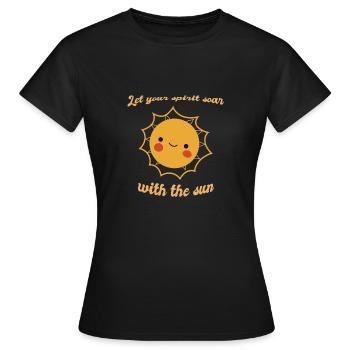 Let Your Spirit Soar With The Sun Cute Sun Designs - Frauen T-Shirt - Schwarz - Vorne - AI Model Female 172 dark (172cm)