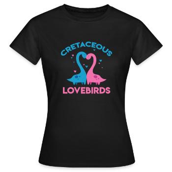 The inseparables of the Cretaceous Valentine's Day - Women's T-Shirt - black - Front - AI Model Female 172 dark (172cm)
