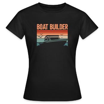 Constructeur de bateaux - T-shirt Femme - noir - Devant - AI Model Female 172 dark (172cm)