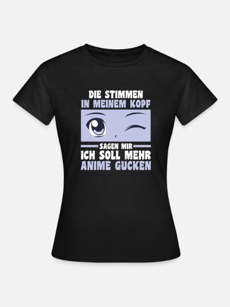Anime - Frauen T-Shirt - Schwarz