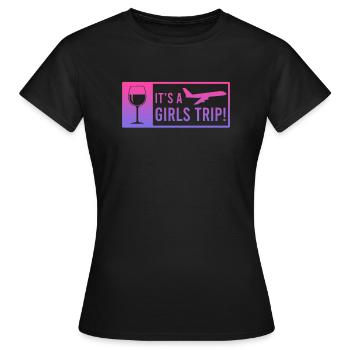 Girl Strip Girls Trip Holiday Spring Break - T-shirt Femme - noir - Devant - AI Model Female 172 dark (172cm)