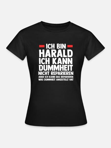Harald - Frauen T-Shirt - Schwarz