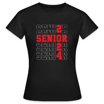 Class of 2024 Senior Year 24. - Women's T-Shirt - black - Front - AI Model Female 172 dark (172cm)