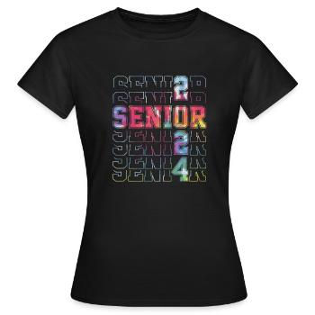 Class of 2024 Senior Year 24. - Women's T-Shirt - black - Front - AI Model Female 172 dark (172cm)