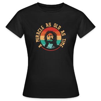 Christ Christianisme Miracle - T-shirt Femme - noir - Devant - AI Model Female 172 dark (172cm)