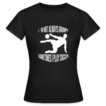 Fußballmannschaft Fußballspieler Fußballdesign - Frauen T-Shirt - Schwarz - Vorne - AI Model Female 172 dark (172cm)