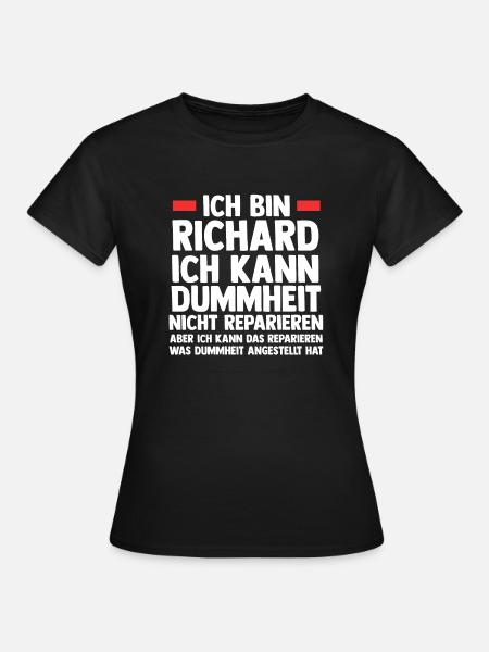 Richard - Frauen T-Shirt - Schwarz