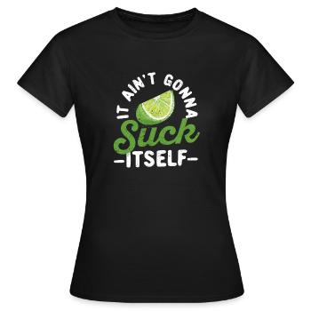 It won't suck itself mariachi lust - Women's T-Shirt - black - Front - AI Model Female 172 dark (172cm)