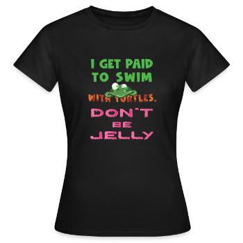 Tortues Tortues marines - T-shirt Femme - noir - Devant - AI Model Female 172 dark (172cm)