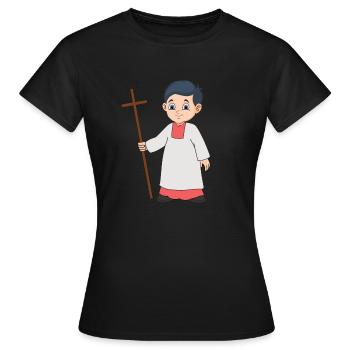 Enfant de chœur - T-shirt Femme - noir - Devant - AI Model Female 172 dark (172cm)