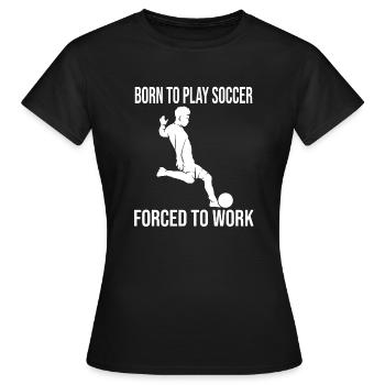 Football Design Football Player Football Équipe de football - T-shirt Femme - noir - Devant - AI Model Female 172 dark (172cm)