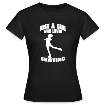 Patinage artistique Patinage artistique Patinage artistique Patinage artistique - T-shirt Femme - noir - Devant - AI Model Female 172 dark (172cm)