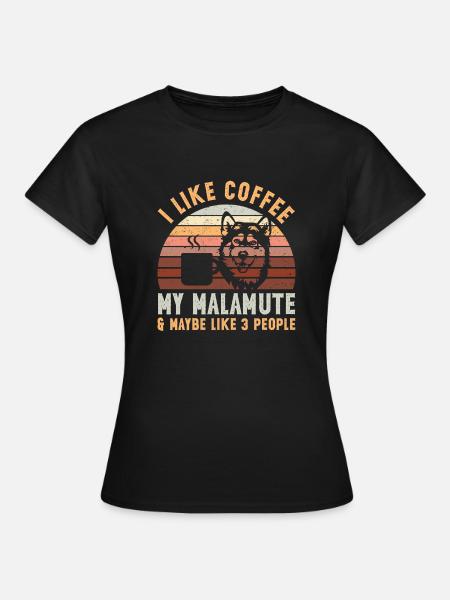 Alaskan Malamute Hund - Frauen T-Shirt - Schwarz