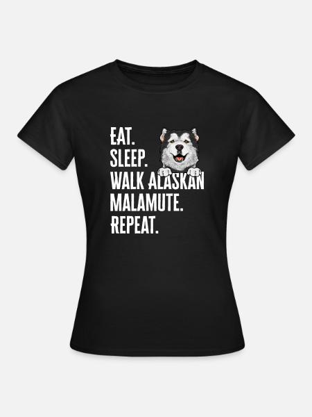 Alaskan Malamute Hund - Frauen T-Shirt - Schwarz