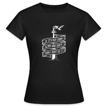 Ölfeld Bohrinsel Witzig - Frauen T-Shirt - Schwarz - Vorne - AI Model Female 172 dark (172cm)