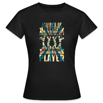 Saxophoniste Saxophoniste - Saxophoniste - T-shirt Femme - noir - Devant - AI Model Female 172 dark (172cm)