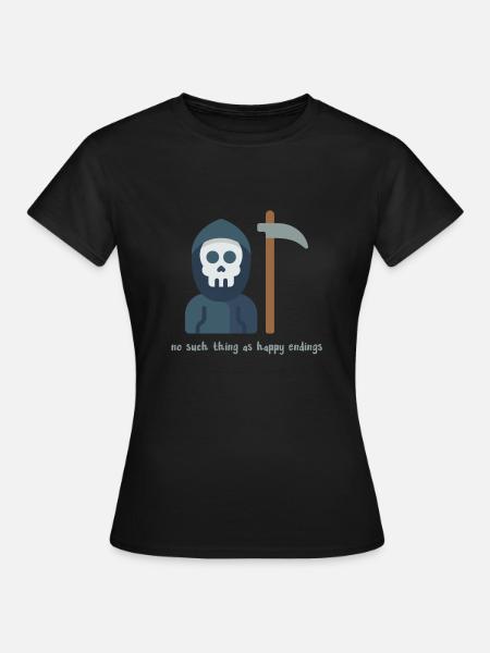 Halloween horreur effrayant dicton - T-shirt Femme - noir