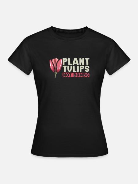 Tulpen Tulpen - Frauen T-Shirt - Schwarz