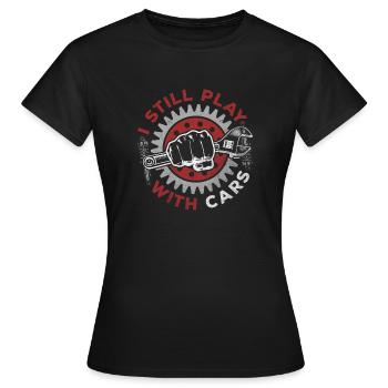 Je joue toujours avec des voitures - PS lovers - T-shirt Femme - noir - Devant - AI Model Female 172 dark (172cm)