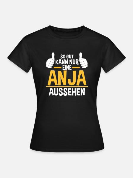 Anja - Frauen T-Shirt - Schwarz