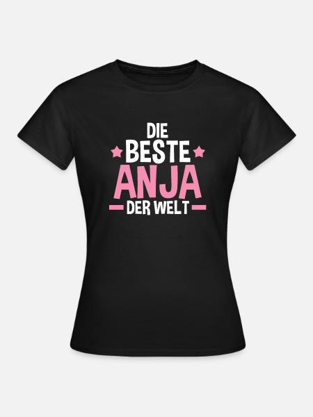 Anja - Frauen T-Shirt - Schwarz