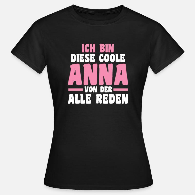 Anna - Frauen T-Shirt - Schwarz