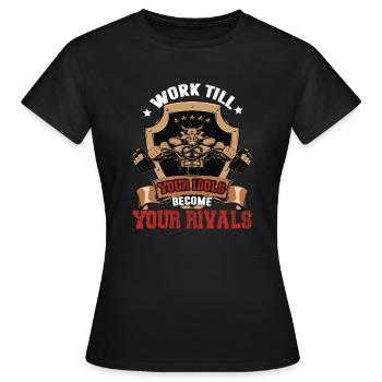 Deine Idole sind deine Gegner - Frauen T-Shirt - Schwarz - Vorne - AI Model Female 172 dark (172cm)