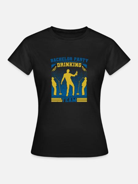 JUNGGESELLENABSCHIED TRINKTEAM - Frauen T-Shirt - Schwarz