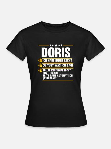 Doris - Frauen T-Shirt - Schwarz