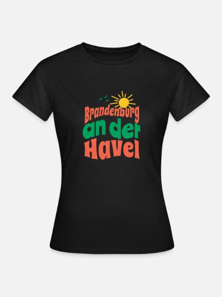brandeburg an der havel - Frauen T-Shirt - Schwarz