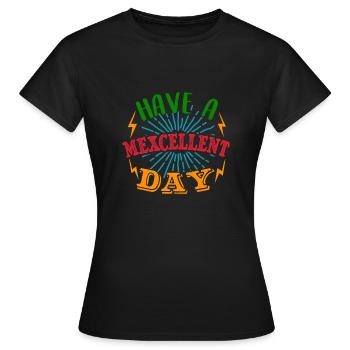 PASSEZ UNE EXCELLENTE JOURNÉE - T-shirt Femme - noir - Devant - AI Model Female 172 dark (172cm)